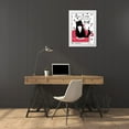 thumbnail image 3 of Mollie B. 18x24 White Modern Wood Framed Museum Art Print Titled - At Least One Cat, 3 of 4