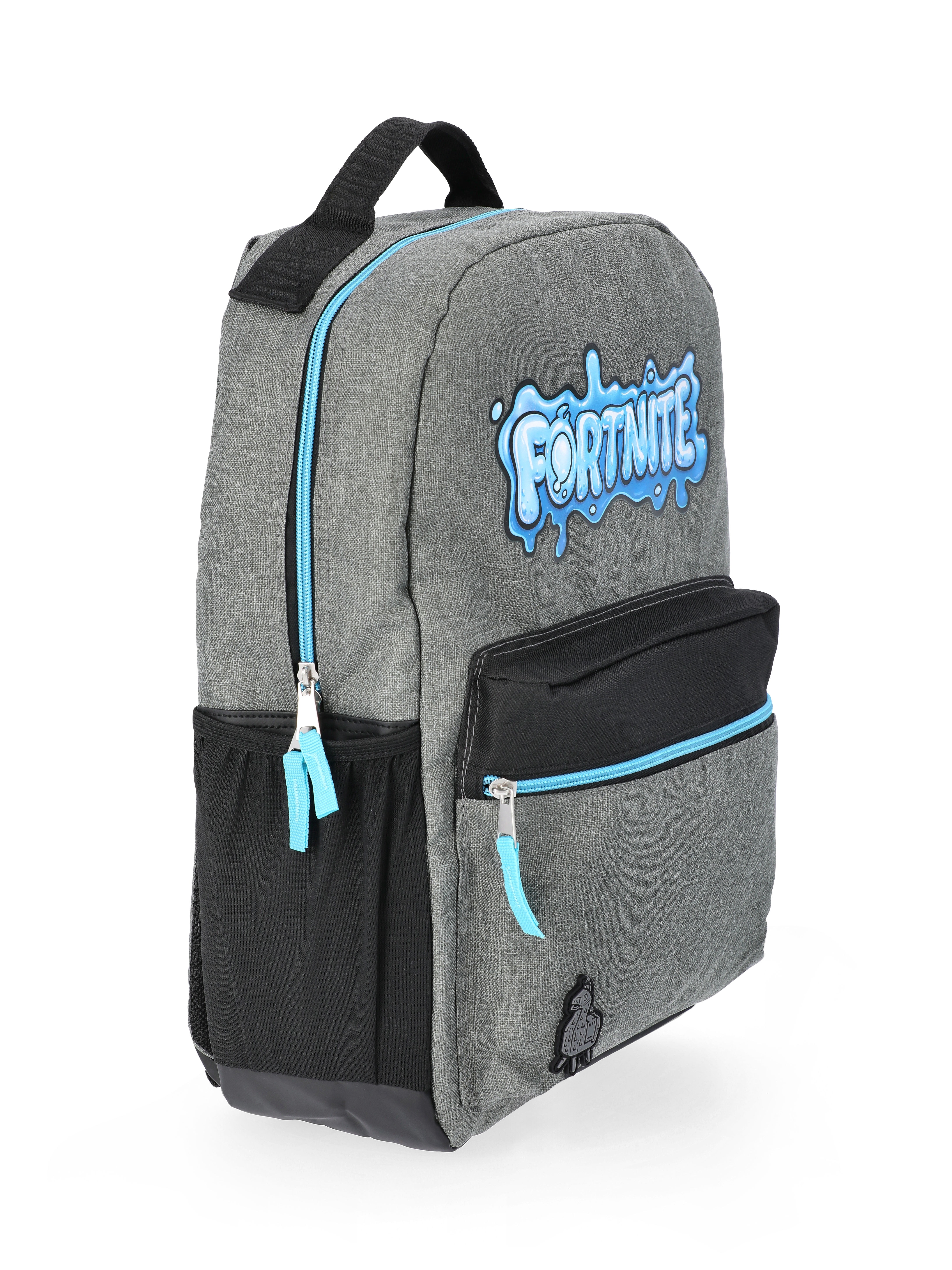 Fortnite Splat Logo Boys 17" Backpack, Heather Gray