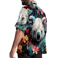 thumbnail image 3 of Koala Men's Hawaiian Printed Short Sleeve Button Down Casual Beach Shirt's, Unisex, 3 of 6