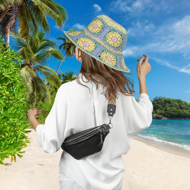 KOKOPARK Chapeaux de Soleil pour Femmes Mode Automne Indispensables Chapeau Seau Vacances Séchage Rapide Compression Plage Pêche Multicolore8