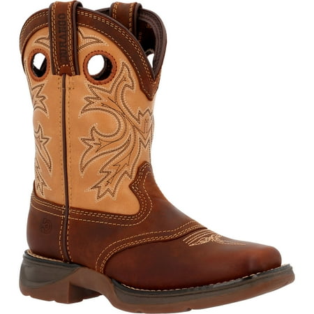 

Lil’ Rebel by Durango® Big Kids Brown Tan Western Boot Size 7(M)