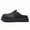 black, variant on Men's Slip‑On Backless Platform Mule Clogs, Adjustable Buckle Strap Upper Round‑Toe Thick Serrated Platform Outsole Casual Footwear For Daily Indoor And Outdoor Wear