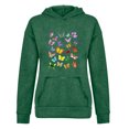 thumbnail image 3 of Tbopshirt Tops for Women,Fashion Women Long Sleeve Butterfly Print Hooded Pocket Casual Sweatshirt Top Shirt, 3 of 5