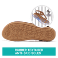 thumbnail image 6 of Decould sylf Women Sandals Shoes Comfortable Elastic Heel Strap Non-Slip Sandals Beach Bohemian Flats, 6 of 8