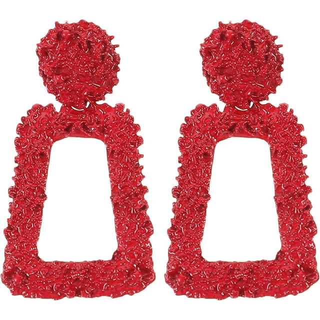 WEUVEB 1Par Aretes Colgantes Para Mujer Con Geométrico Moderno Y Elegantes