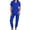 Blue, variant on Woman V Neck Workwear Nurse Suit Set Nursing Uniforms Set Blue S