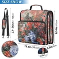 thumbnail image 2 of FORMRS Zipper Binder with Shoulder Strap 2-inch Ring 500 Sheet Capacity File Bag, Red Vibrant Flowers, 2 of 5