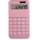 thumbnail image 1 of Calculadora básica estándar de 12 dígitos para escritorio con pantalla LCD grande para oficina, escuela, hogar y negocios, diseño moderno - Rosa, 1 of 4