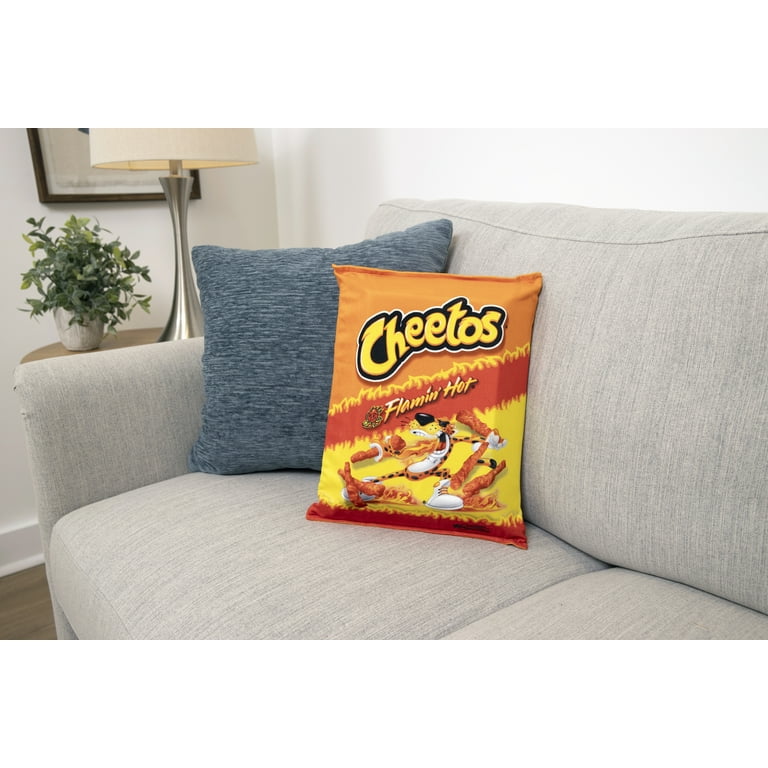 Snuggie Flaming Hot Cheetos 2 in 1 Pillow and Snack Tray Red