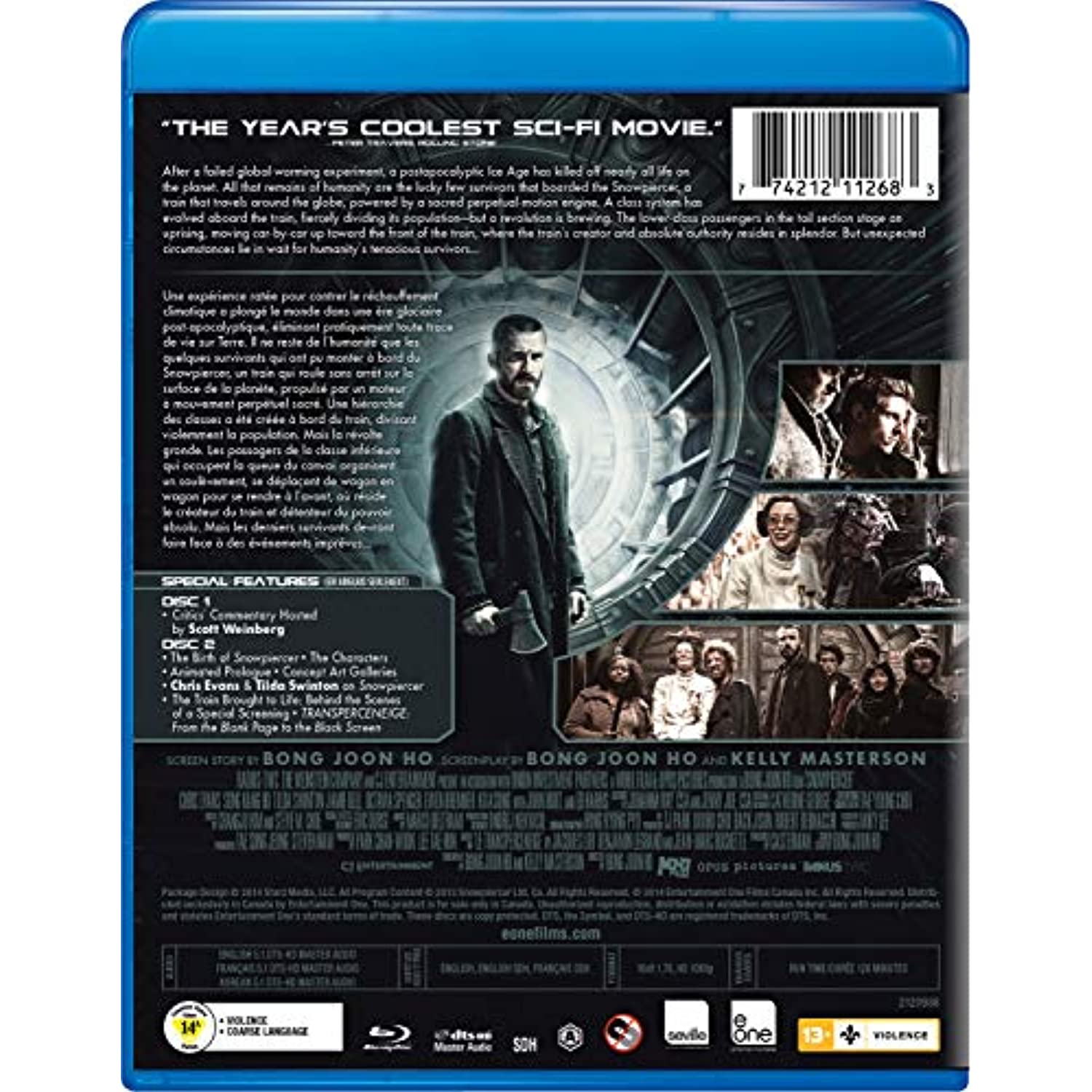 Film Snowpiercer, le transperceneige (Blu-ray)