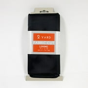 Shason Textile 58/60 Wide Lining 2 Yards Precut Fabric, Black