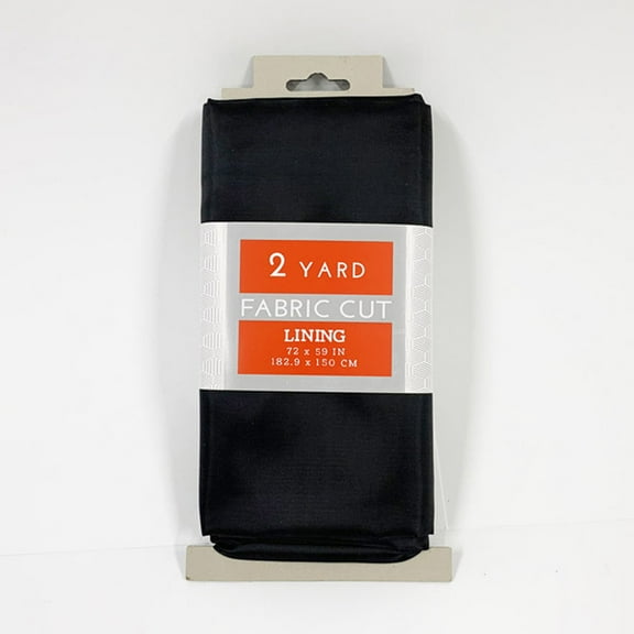 Shason Textile 58/60” Wide Lining 2 Yards Precut Fabric, Black