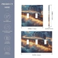thumbnail image 3 of Dailycode Light Switch Plate Covers 2 Gang Wall Plate Plastics Outlet Covers for Kitchen Home Office Decor Majestic Train in Clouds, 3 of 8