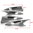 thumbnail image 6 of 2X Carbon Fiber Interior Mouldings Inner Door Handle Bowl Panel Cover Trim for Sedan 2016-2021, 6 of 7