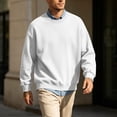 thumbnail image 4 of Enjoytime Crewneck Sweatshirt Mens Casual Long Sleeve Fleece Sweatshirts Fall Winter Lightweight Pullover Tops, 4 of 6