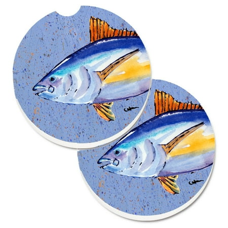 

Carolines Treasures 8535CARC Tuna Fish Set of 2 Cup Holder Car Coasters Large multicolor