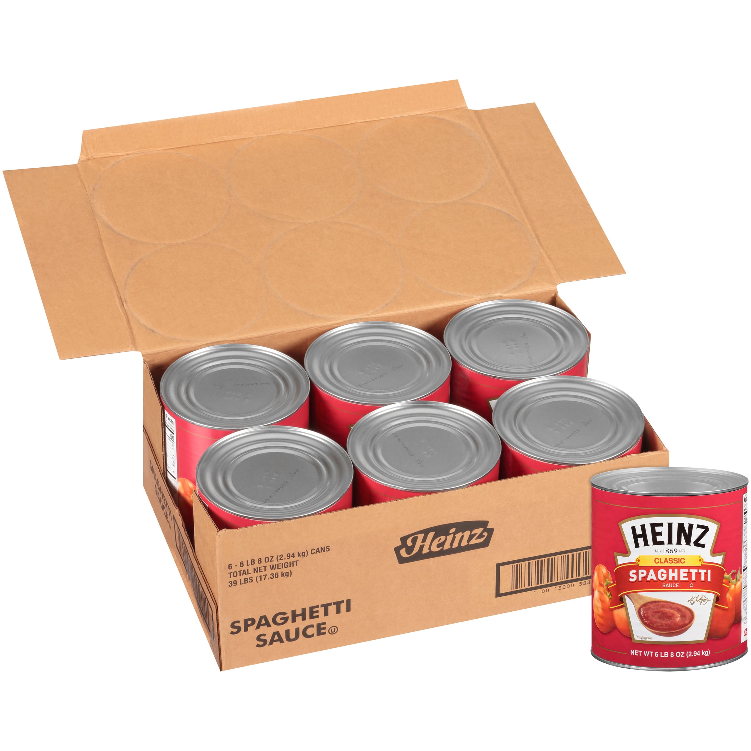 Heinz Classic Spaghetti Sauce, 104 oz. Can, 6 Per Case