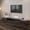 Dark Wood & Black, variant on POVISON Modern Wood TV Stand, Lowline TV Console With Drawers, Open Storage, Cabinet, Walnut Veneer, Fully-Assembled.70.87"