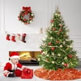 thumbnail image 2 of Falda para árbol de Navidad MODFUNS, lentejuelas, color naranja quemado, 90 cm, 2 of 6