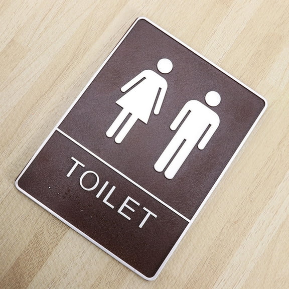 TAILTOSS 1Set 3D ABS White Toilet WC Washroom Door Signs Signboard for Office Bathroom Sign home bathroom wall decor
