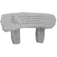 thumbnail image 2 of Kay Berry When Someone You Love Becomes a Memory Cast Stone Backless Garden Bench, 2 of 2