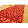 thumbnail image 4 of Brocade Table Runner Christmas Holiday Collection Glittery Stars Red, 4 of 4