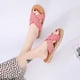 thumbnail image 4 of Pantuflas de fondo plano para mujer tejidas informales de tendencia cómoda de nuevo estilo de verano Wmkox8yii  hj789, 4 of 9