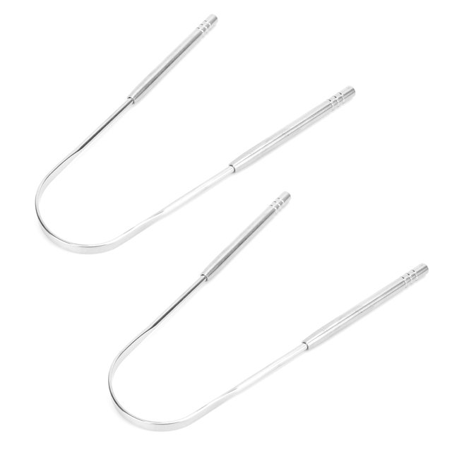 Tongue Cleaner, Tongue Scraper Stainless Steel Non Slip Handle Easy Clean For Adults For Travel For Home