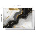 thumbnail image 5 of Black Marble Gold Wave Pattern Summer Placemats Table Placemats Set Of 6-Linen Kitchen Washable Placemats Table Mats 11.8"x17.7" Non-Slip Heat Resistant, 5 of 5