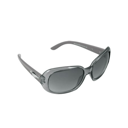 Oval Lens Gray Arm UV Protection Sunglasses for