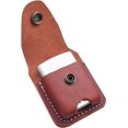thumbnail image 3 of Handmade Fliptop Leather Lighter Pouch Holder Case with Pocket Belt Loop, 3 of 7