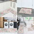 thumbnail image 5 of Pioneer Flower Floral Print Pattern Kitchen Rugs Sets Of 2,Anti Fatigue Kitchen Mat Rugs Non Slip Washable,Decorative Kitchen Floor Mats for Kitchen,Sink,Laundry,17"x30"+17"x47", 5 of 7