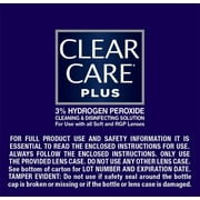 Clear Care Plus Cleaning and Disinfecting Contact Lens Liquid Solution for Daily Use, 12 oz