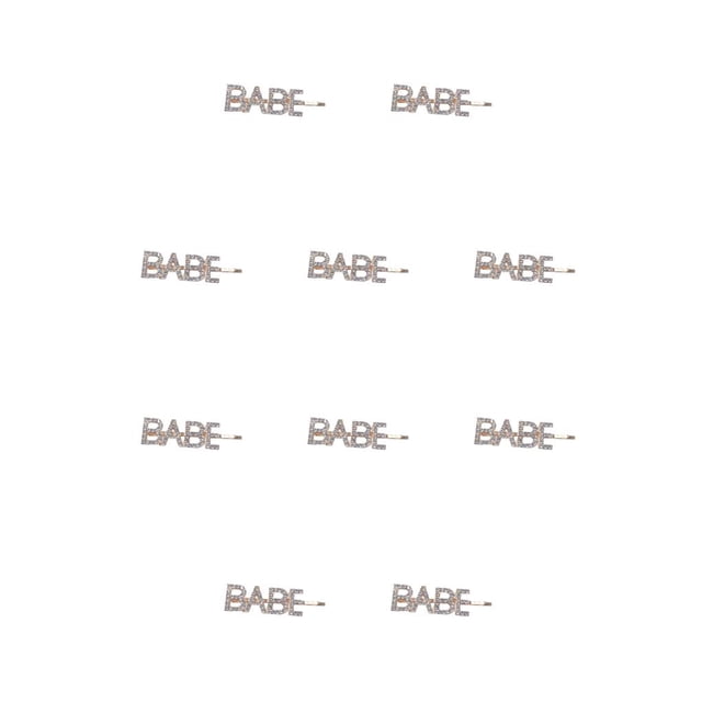 Sonducket Pinzas para el cabello encantadoras letras útiles hermosas pinzas para la cabeza resistentes decorativas delicadas herramientas de estilismo con BEBÉ 10piezas Sonducket CBP301030