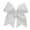 White, variant on Chixx Solid Plain Basic Cheer Dance Softball Bows- White