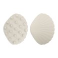 thumbnail image 5 of Unique Bargains 1 Pc Shell Shaped Massage Hair Brush for Head Massage 3.54"x2.76"x1.38" Ivory White, 5 of 6