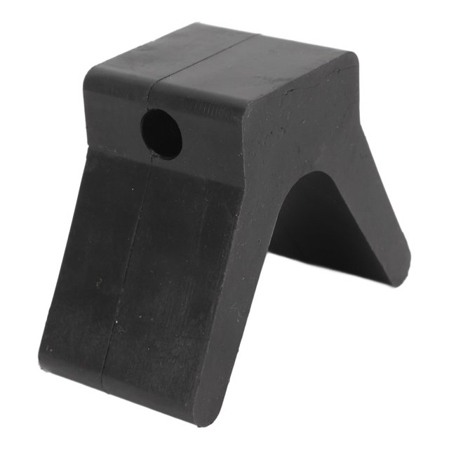 Boat Trailer Bow Stop V Block, Black Wearproof 2 Inch Boat Trailer Bow Stop Prevent Leaving Marks for Boat Trailer