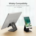 thumbnail image 4 of Universal Cell Phone Tablet Desktop Stand Desk Holder Mount Cradle Aluminium Black, 4 of 7