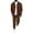 Brown, variant on Aofany Mens Casual 2Pc Outfits Solid Color Lapel Neck Long Sleeve Shirts and Pant Sets Man Tracksuits Streetwear