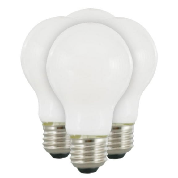 Sylvania Natural 41295 LED Bulb, A19 Lamp, 60 W Equivalent, E26 Medium Lamp Base, Dimmable, Frosted