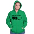 thumbnail image 3 of Sarcasm Loading Please Wait Zip Up Hoodie Men's Women's Brisco Brands L, 3 of 6