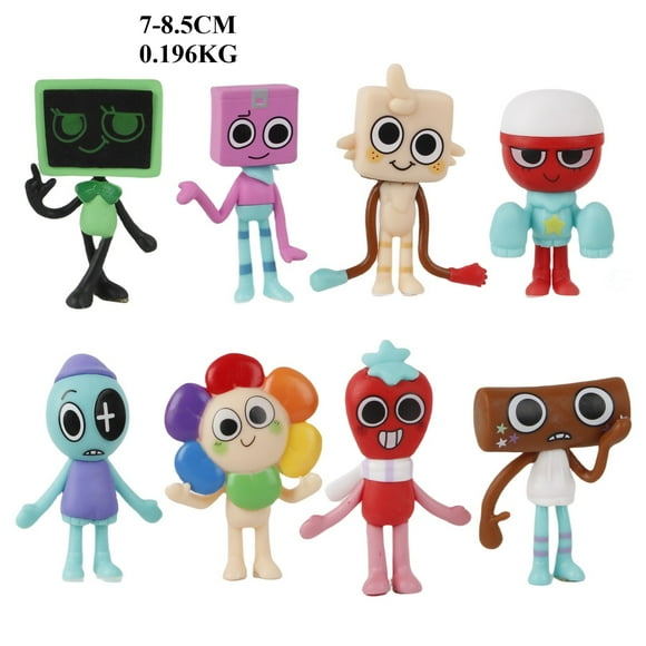 8pcs/set 's world Cartoon Figure PVC Model Cute Doll Toys
