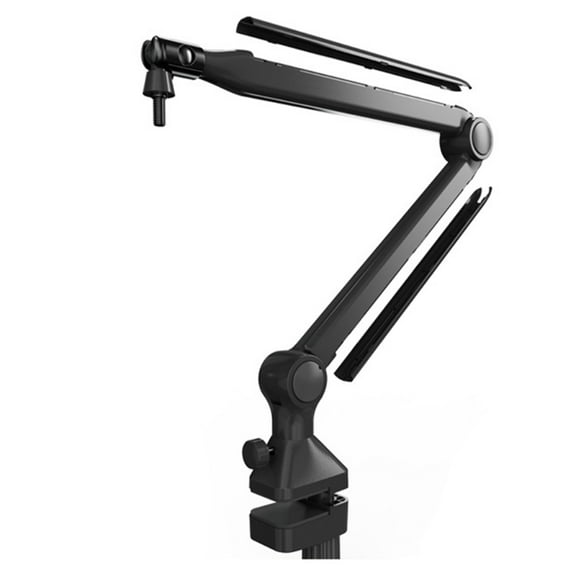 Desktop Boom Arm Mic Stand Height Adjustable Rack C Clip Mount Holder for Office