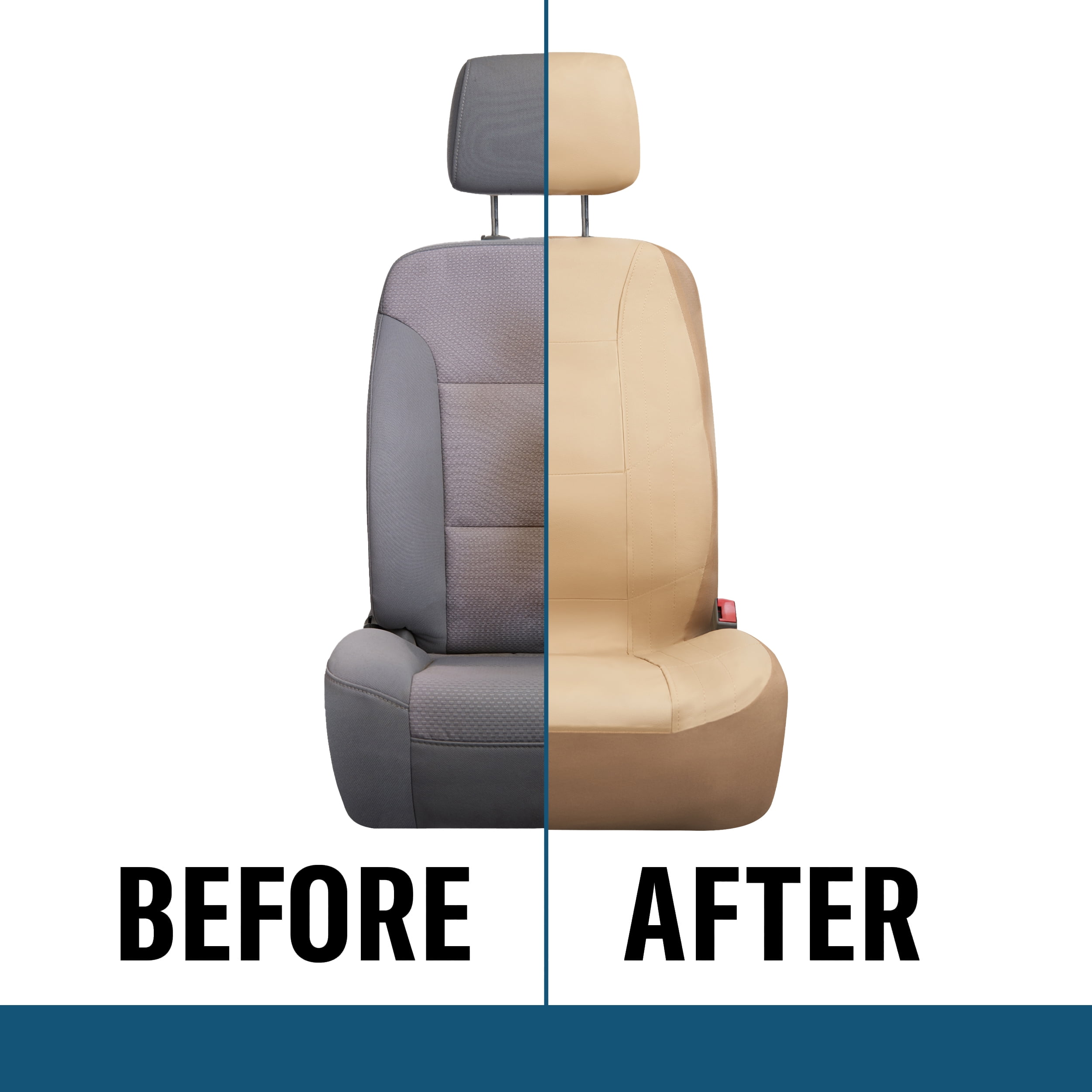 Custom Accessories Car Seat Covers Midnight Plush 2-Piece Tan
