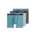 thumbnail image 1 of Jockey Caleçon Boxeur pour Hommes en Microfibre avec Pochette Anti-Frottement de 6 Po - Lot de 3, 1 of 6