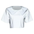 thumbnail image 6 of Women's T-Shirts Sexy Reflective Tops Shiny Sport Bottoms for Night Clubs Parties Festivals Rave Outfits, 6 of 9