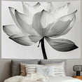 thumbnail image 2 of Nawypu Black and White Flowers Tapestry Home Decor Painting, 2 of 6