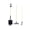 Black, variant on Yihuala 1/12 Scale Dollhouses Garden Tool Shovel Hoe For Enthusiasts Seeking Detailed Miniature Decors Set of 3