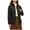 Black, variant on HOOJT Clearance!Women Casual Solid Puffer Jacket Outdoor Plus Size Windproof Workwear Loose Fit Winter Coat