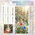 thumbnail image 2 of Spiral Crystal Sun Catcher Wind Chime Hanging Prism Light Catching Ornament for Home Window Balcony Outdoor Courtyard Wind Bell Decor, 2 of 4